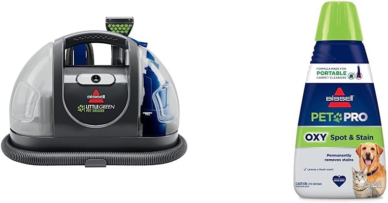 Home & Garden Product, BISSELL Little Green Mini Portable Carpet and Upholstery Deep Cleaner, Car/Auto Detailer