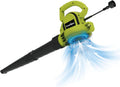 GRASSTIGON Electric Leaf Blower Corded, 7-Amp, 390CFM/ 210MPH, 2 Speed Modes, Powerful Lightweight Handheld Blowers for Lawn Care, Patio, Leaves, Dust