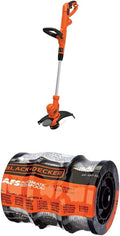 BLACK+DECKER Weed Wacker with Auto Feed, 14-Inch 2 in 1 String Trimmer Lawn Edger, Powerful 6.5-Amp Lightweight Electric Weed Eater (BESTA510)