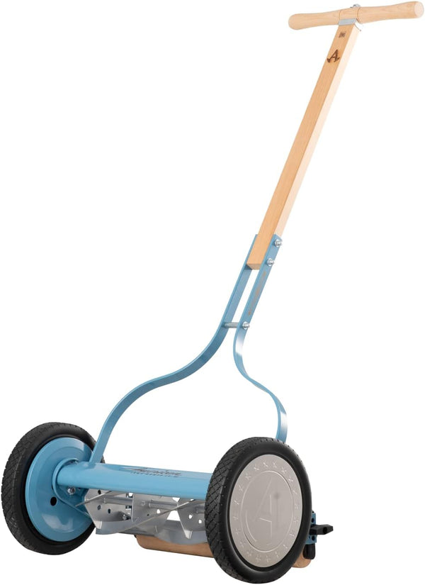 American Lawn Mower Company 1204-14 14-Inch 4-Blade Push Reel Lawn Mower, Red