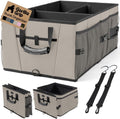 Car Trunk Organizer, GORILLA GRIP Trunk Organizer for SUV and Cars, Large Capacity Collapsible Car Trunk Storage Organizer, Heavy Duty Car Accessories