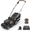 WORX 17" Cordless Lawn Mower, 2 in 1 Electric Mower Cuts Quietly