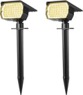WENATY Solar Outdoor Lights, Solar Spot Lights Outdoor Waterproof IP65, 12 Pack Landscape Spotlights with 46 LEDs