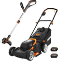 WORX 17" Cordless Lawn Mower, 2 in 1 Electric Mower Cuts Quietly