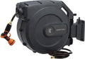 Giraffe Tools Retractable Garden Hose Reel 1/2 Inch x 155 with 5 ft Leader Hose, Heavy Duty, Any Length Lock, Slow Return System