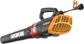 WORX 12 Amp Electric Leaf Blower, Turbine Blower for Lawn Care with 600 CFM & 2 Speed Control, Corded, WG520