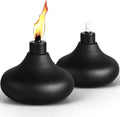 FAN-Torches Mosquito Repellent Outdoor Lantern, 4 Pack Table Top Torches, 24.5oz Citronella Torches for Outside, Decorative Tabletop Lantern for Yard