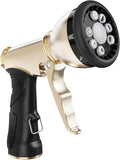 RAINPOINT Garden Hose Nozzle, 9 Spray Patterns Hose Sprayer Nozzle, Heavy Duty Metal Water Hose Nozzle, Adjustable Hand Sprayer
