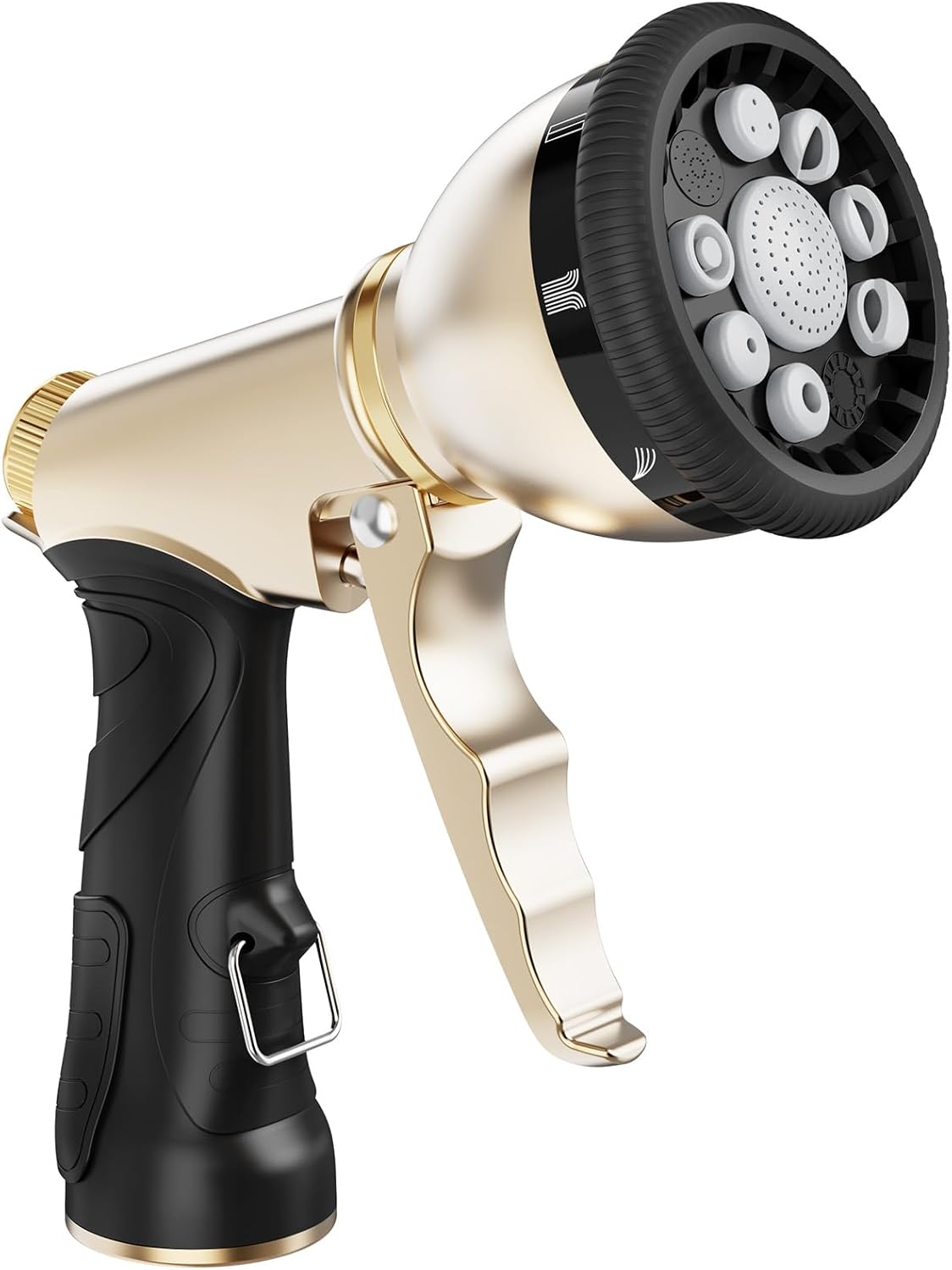 RAINPOINT Garden Hose Nozzle, 9 Spray Patterns Hose Sprayer Nozzle, Heavy Duty Metal Water Hose Nozzle, Adjustable Hand Sprayer