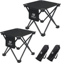 Opliy Camping Furniture, Camping Stool 2 Pack, 13 Inch Portable Folding Stool for Outdoor Gardening and Beach Hiking Fishing