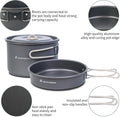 Dinithron 22-Piece Camping Cookware Set, Lightweight Non-Stick camping cooking set, Includes Large Pot, 1.6L Kettle