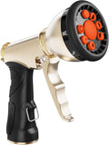 RAINPOINT Garden Hose Nozzle, 9 Spray Patterns Hose Sprayer Nozzle, Heavy Duty Metal Water Hose Nozzle, Adjustable Hand Sprayer