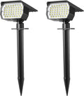 WENATY Solar Outdoor Lights, Solar Spot Lights Outdoor Waterproof IP65, 12 Pack Landscape Spotlights with 46 LEDs