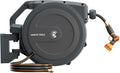 Giraffe Tools Retractable Garden Hose Reel 1/2 Inch x 155 with 5 ft Leader Hose, Heavy Duty, Any Length Lock, Slow Return System