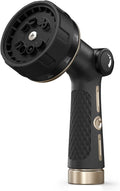 RAINPOINT Garden Hose Nozzle Heavy Duty, 100% Metal Thumb Control Spray Nozzles for Garden Hose High Pressure