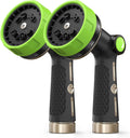 RAINPOINT Garden Hose Nozzle Heavy Duty, 100% Metal Thumb Control Spray Nozzles for Garden Hose High Pressure