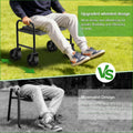 Garden Kneeler & Seat, NIUXX Garden Kneeler and Seat with 360° Wheels: 3-in-1 Rolling Garden Stool with Extendable Legs