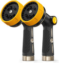 RAINPOINT Garden Hose Nozzle Heavy Duty, 100% Metal Thumb Control Spray Nozzles for Garden Hose High Pressure
