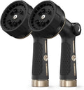 RAINPOINT Garden Hose Nozzle Heavy Duty, 100% Metal Thumb Control Spray Nozzles for Garden Hose High Pressure