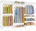 Portable Closet Organizer, VIPEK V5 Heavy Duty Clothes Rack, Portable Closet Wardrobe with 4 Hanging Rods & 8 Shelves