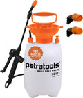 Petra Petratools 2 Gallon Pump Sprayer, HD201 Garden Sprayer for Weeds, Lawn Care & Pesticides, 52" Long Hose, 2 Nozzles & Easy Carry Handle