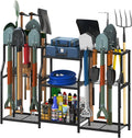 Garage Tool Organizer, Garden Tool Organizer, Heavy Duty Yard Tool Tower Rack for Garage Organization and Storage