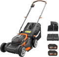 WORX 17" Cordless Lawn Mower, 2 in 1 Electric Mower Cuts Quietly