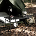 Camping Furniture, 3.4 Ft Folding Camping Table, 12 lb Lightweight Portable Picnic Table with Adjustable Height & Carry Handle