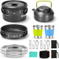 Camping Cookware Set, Odoland 15pcs Camping Cookware Mess Kit
