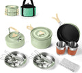 Camping Cookware Set, Odoland 15pcs Camping Cookware Mess Kit