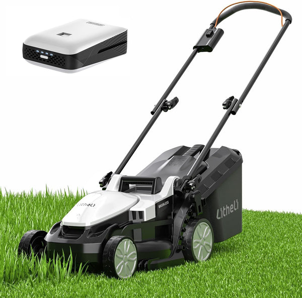 Litheli Cordless Lawn Mower 13 Inch, U20 Handy+ 20V Electric Lawn Mowers for Garden, Yard and Farm, 5 Heights Adjustment, Light Weight