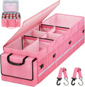 GDNasist Car Trunk Organizer and Storage with Lid & Removable Leakproof Cooler Bag, Car Accessories 6 Removable Dividers for Custom Space