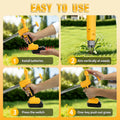 LouSdZoke Stand Up Weed Puller, Electric Weed Puller Compatible with Dewalt 20V Battery, Heavy-Duty 3-Claw Steel Root Weeder