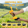 LouSdZoke Stand Up Weed Puller, Electric Weed Puller Compatible with Dewalt 20V Battery, Heavy-Duty 3-Claw Steel Root Weeder