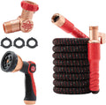 Pocket Hose Ballistic 50 FT Expandable Garden Hose w/Pocket Pivot Swivel Connector, Anti-Burst Sleeve Reinforced with Bulletproof Fiber, Lightweight
