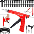 Tire Repair Kit, Richcat Tubeless Tire Puncture Repair Kit with Mushroom Plug, Repairs punctures and Flat Tires for Motorcycles, Cars, Trucks, ATVs