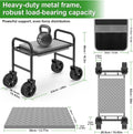 Garden Kneeler & Seat, NIUXX Garden Kneeler and Seat with 360° Wheels: 3-in-1 Rolling Garden Stool with Extendable Legs