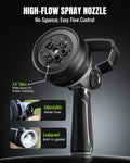 Garden Hose Nozzle, RAINPOINT Heavy Duty Fireman's Hose Nozzle, 7 Modes Water Hose Nozzle with Adjustable Flow Control