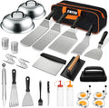 EWFEN 35PCS Griddle Accessories Kit, Flat Top Grill Accessories Set for Blackstone and Camp Chef, Grill Spatula Set with Enlarged Spatulas