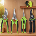 AudcaLight Garden Pruning Tool, 4-Pack Bypass Pruning Shears, Titanium Steel Blade, With Gardening Gloves, Shears Stainless