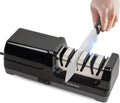 dskiley Electric Knife Sharpener for Kitchen, Professional 3-Stage 100% Diamond System with 20° Precision Angle