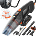 THINKWORK Car Cleaning Kit, Car Detailing Kit Interior Cleaner with High Power Handheld Vacuum, 10Pcs Detailing Brush and Storage Bag