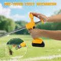 LouSdZoke Stand Up Weed Puller, Electric Weed Puller Compatible with Dewalt 20V Battery, Heavy-Duty 3-Claw Steel Root Weeder