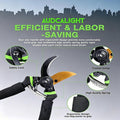 AudcaLight Garden Pruning Tool, 4-Pack Bypass Pruning Shears, Titanium Steel Blade, With Gardening Gloves, Shears Stainless