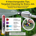 Garden Hose Nozzle, Pocket Hose Arrow, AS SEEN ON TV, Customizable Spray Nozzle from Powerful Jet Stream Cleaning to Gentle Garden Watering