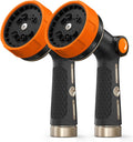 RAINPOINT Garden Hose Nozzle Heavy Duty, 100% Metal Thumb Control Spray Nozzles for Garden Hose High Pressure