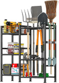 Garage Tool Organizer, Garden Tool Organizer, Heavy Duty Yard Tool Tower Rack for Garage Organization and Storage