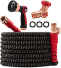 Pocket Hose Ballistic 50 FT Expandable Garden Hose w/Pocket Pivot Swivel Connector, Anti-Burst Sleeve Reinforced with Bulletproof Fiber, Lightweight