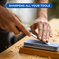 Sharp Pebble Premium Whetstone Knife Sharpening System, 1000/6000 Grit Whetstone Knife Sharpener & Honing Kit with Angle Guide & Non-Slip Bamboo Base