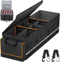 GDNasist Car Trunk Organizer and Storage with Lid & Removable Leakproof Cooler Bag, Car Accessories 6 Removable Dividers for Custom Space